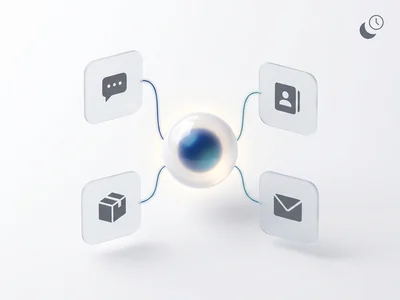 AI agent 24/7 yang terhubung ke CRM, WhatsApp, ERP, dan email perusahaan